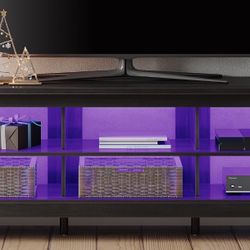 TV Stand for 75 inch TV with 6 Cubby for Living Room, Espresso TV Console for Bedroom, 70 inch