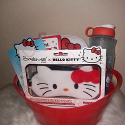 Hello Kitty Gift Basket New