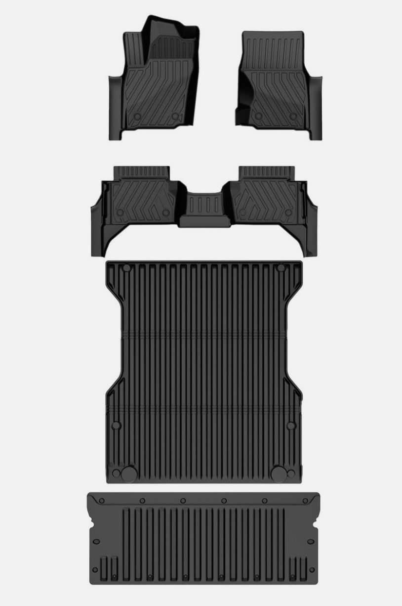 TTX LIGHTING Floor Mats Fit For Toyota Tacoma 2024 2025 Double Cab 
