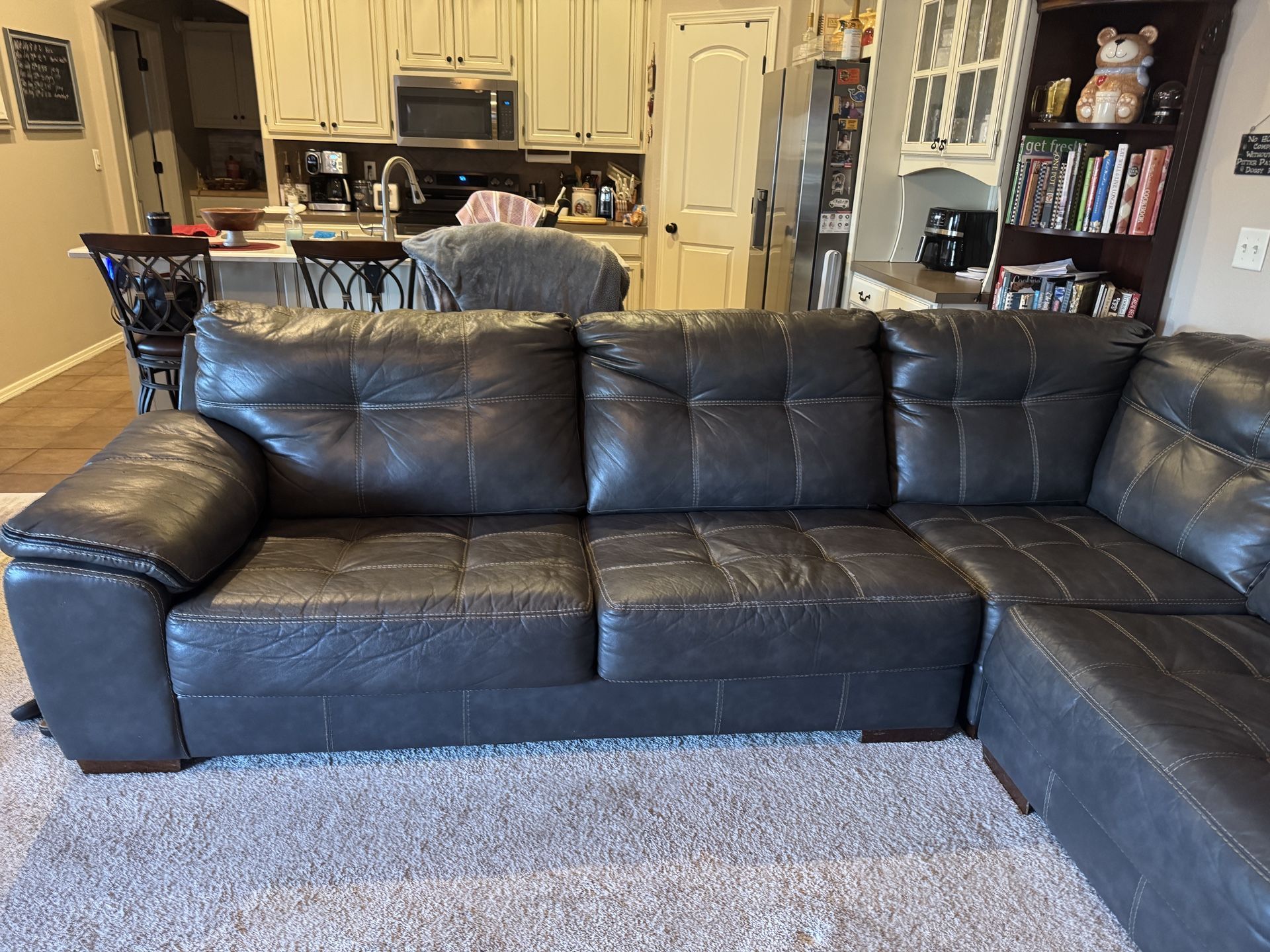 Leather Sectional