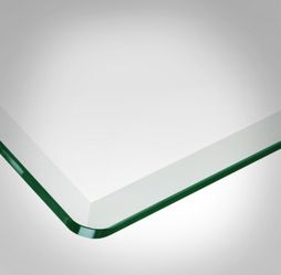 30x60” 3/4” Thick Rectangular Glass Table Top With 1” Bevel