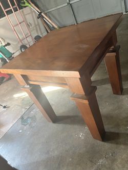 Coffee table and matching side tables (real wood)