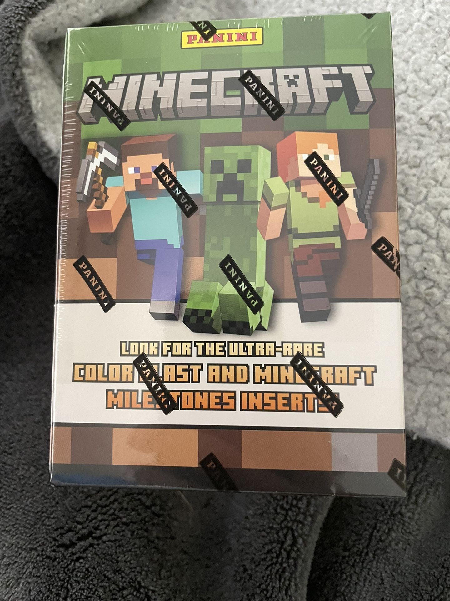 Panini Minecraft 15th Anniversary Trading Cards Look For Ultra Rare Color Blast 1/1