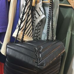All Black YSL bag