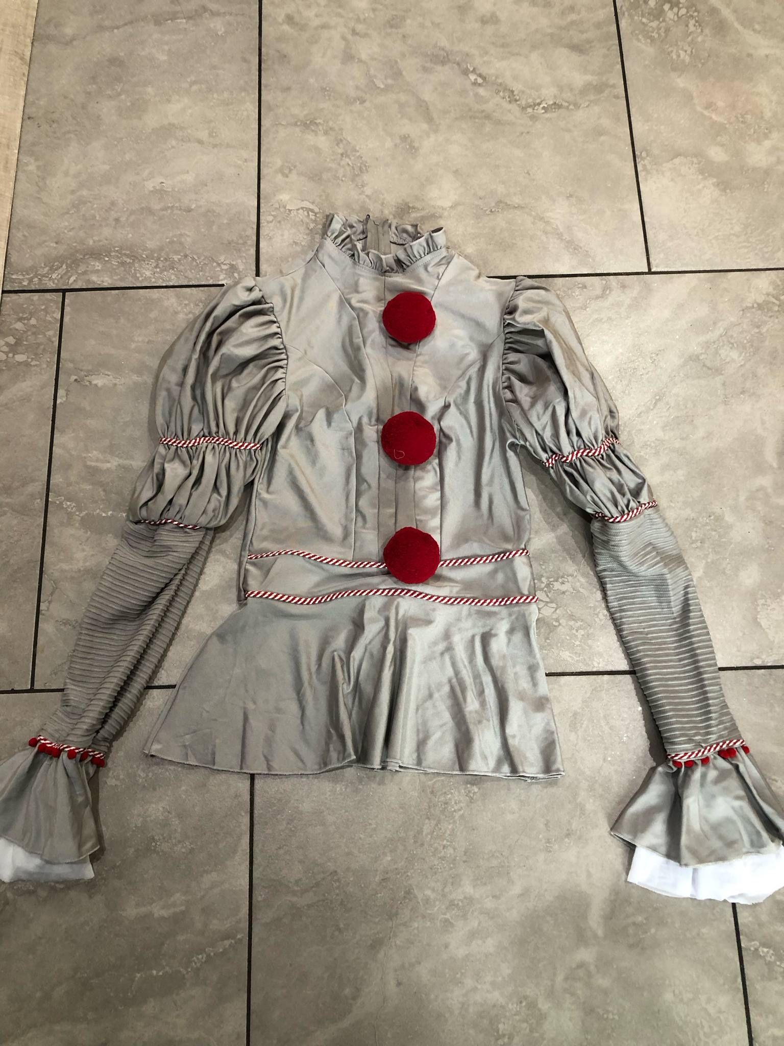Movie It Chapter Pennywise Cosplay Costume Clown Halloween Costume Top Small New