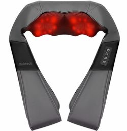 Neck massager with heat
