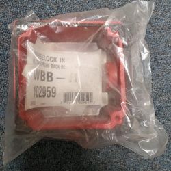 wheelock back box red new