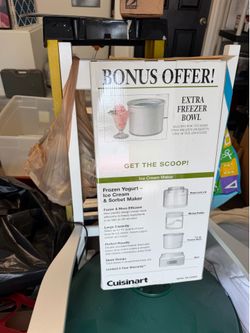 Cuisinart ICE-21EBWS Ice Cream Maker with Extra Freezer Bowl