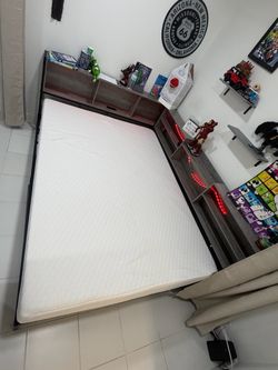 Cama full con colchón - Full bed w. Mattress