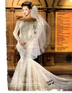 REDUCED AGAIN Demetrios Wedding Gown with Detachable Train