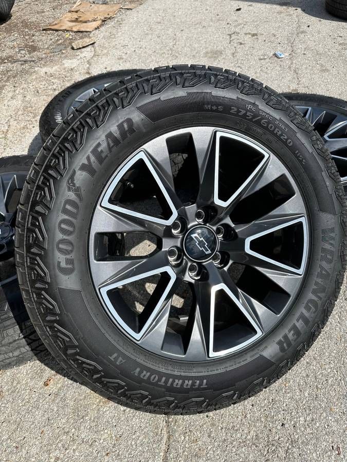 New 20” Chevy z71 Rims and Tires Trail Boss Silverado Wheels Sierra