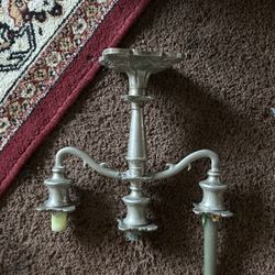 3 Tier Silver Candelabra
