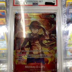 One Piece Treasure Booster Promo Luffy Psa 10
