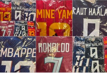 NATIONAL TEAMS SOCCER JERSEY RONALDO, MBAPPÉ, YAMAL, HAALAND $50. CASH PLEASE!!