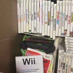 Wii games and accessories