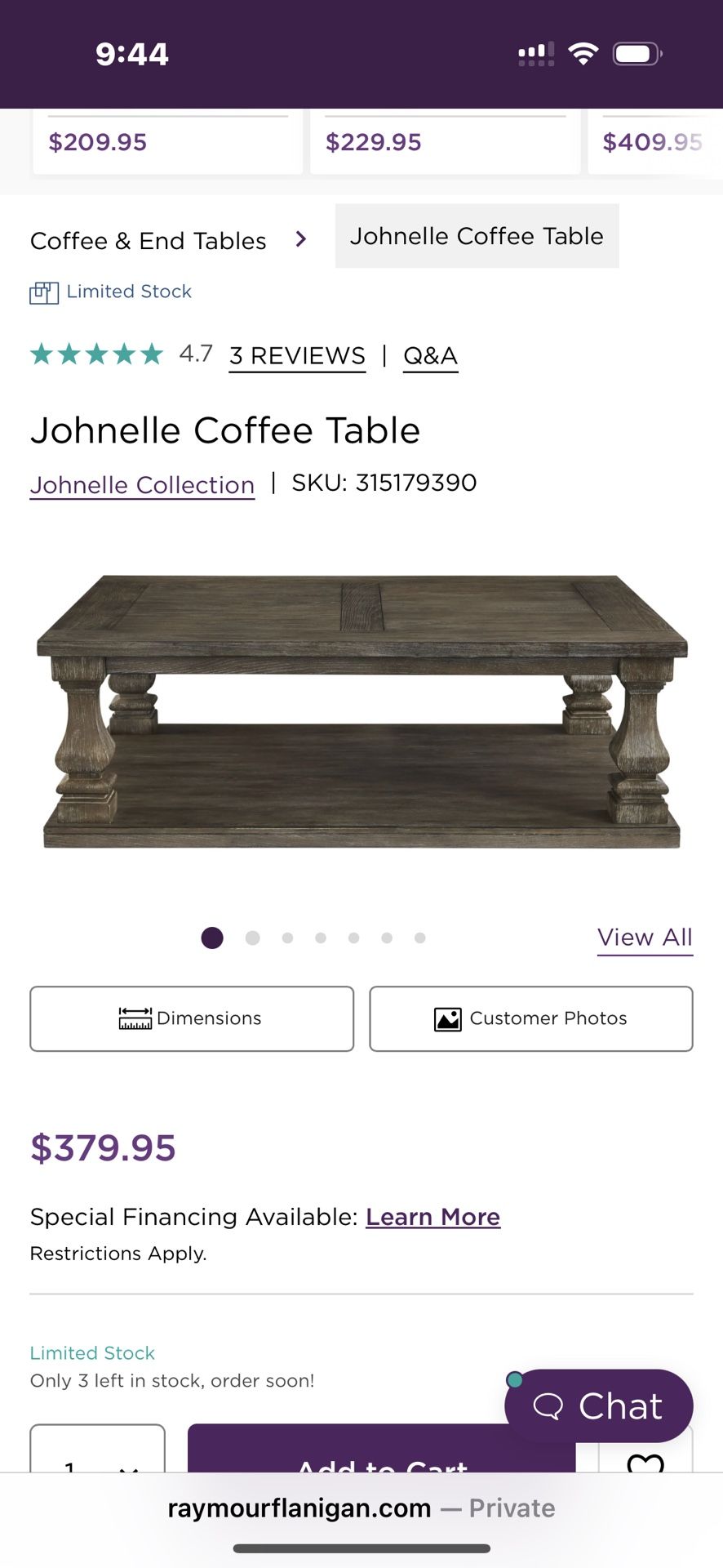 Coffe Table An Two Side Tables