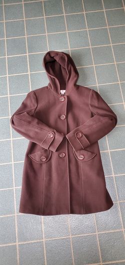 J Lo Pea Coat Hooded Women's Size M 🧥
