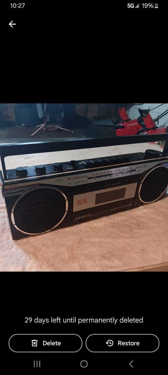 Vtg Sanyo Wc 2000