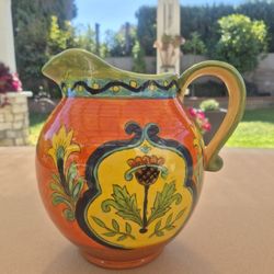 Talavera Vintage Pottery Pitcher