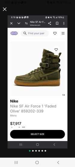 Nike SF Force 1 Faded Olive 