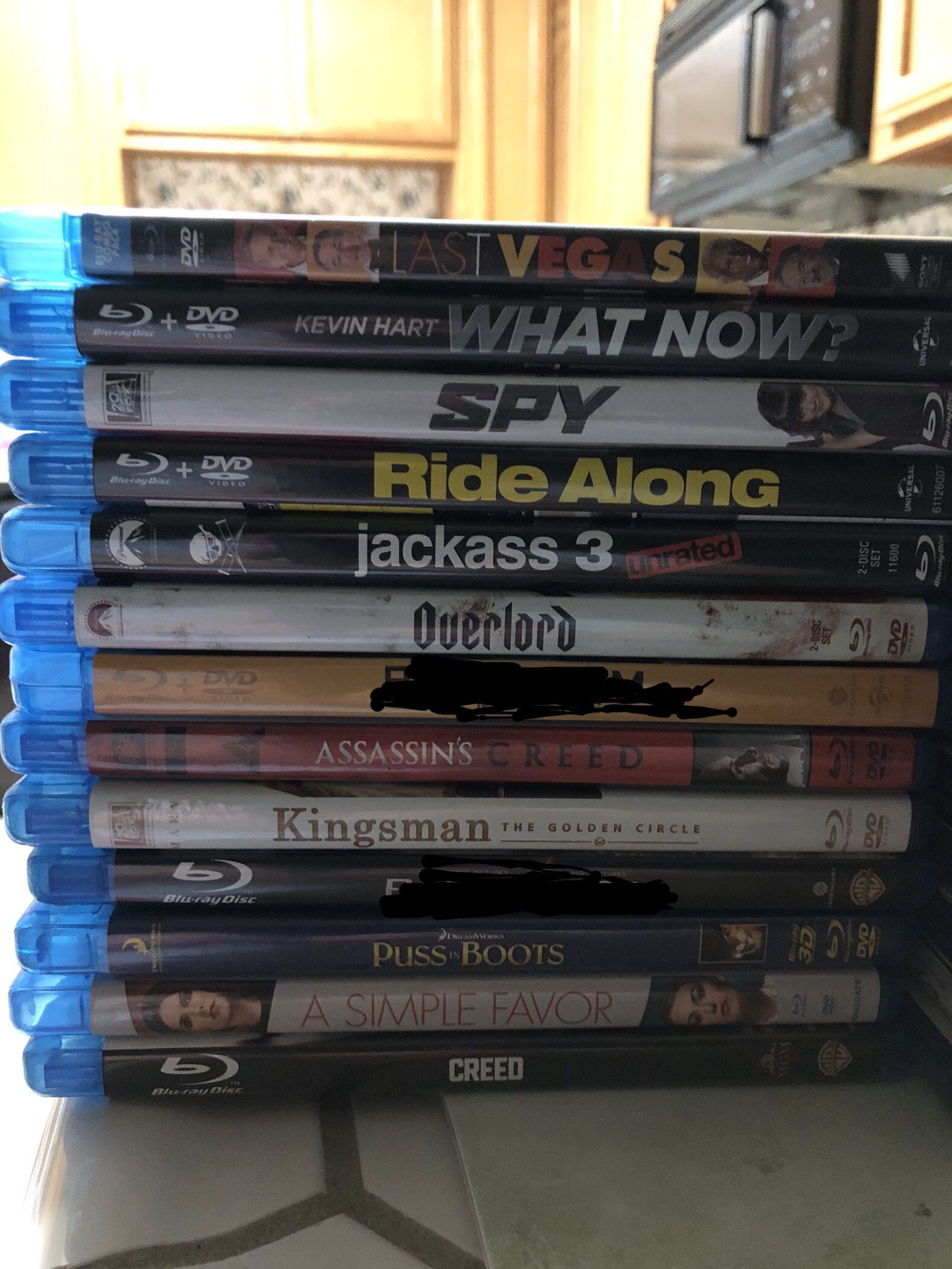 Variety of Blu-Rays 2 For $5.