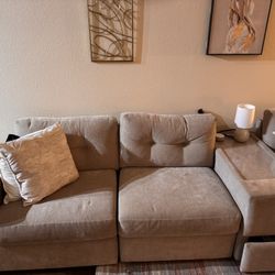 Beige Sectional Couch
