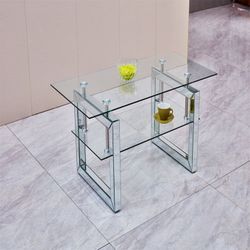 Tempered Glass Tabletop Coffee Table Tea Table for Home, Office