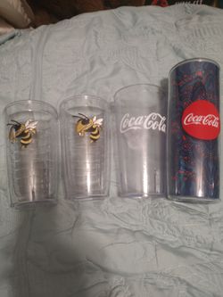 Tervis Georgia Tech 16oz Tumblers & BC/Coca Cola cups