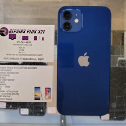 Unlocked Blue iPhone 12 64gb (We Offer 90 Day Same As Cash Financing)
