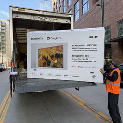 100” Skyworth Google smart Canvas Art TV. Brand New In Box. 