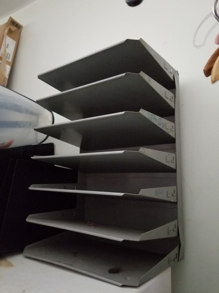 Table top office paper organizer