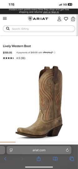 Womens ariat boots basically brand new 8.5