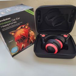 BROOKSTONE  Headphone Wireless Cat Ear Headphones Bluetooth, Built-inspeakers. Like New Condition