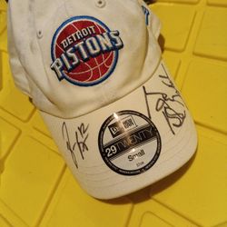 Autographed Detroit Pistons Hat