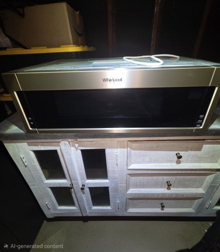 Whirlpool 1.1 cu. ft. Low Profile Microwave Hood Combination, Model #WML35011KS
