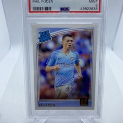 PHIL FODEN ROOKIE RATED PSA 9