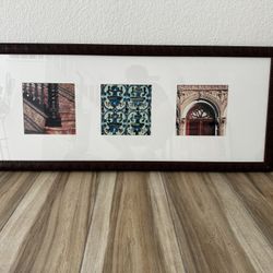 Large Framed Architectural Wall Art – Oversized Triptych (47” Wide)