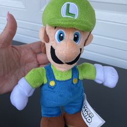 Super Mario Brothers Luigi Stuffed Plush Soft Toy 9 Inches