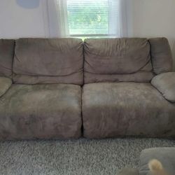 Reclining Couch & Large Recliner Chair