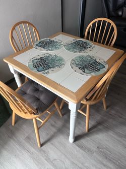 Square Dining Table and Chairs