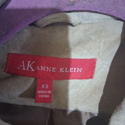 Anne Klein Vest Jacket Suede 