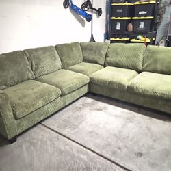 Sectional L-shaped Modular Couch 5 Piece Plus Ottoman