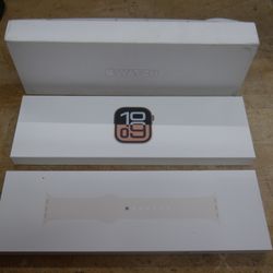 APPLE WATCH WWH3LWS/A SERIES 10 42MM W ROSE GOLD BAND NEW SEALED 888761-1