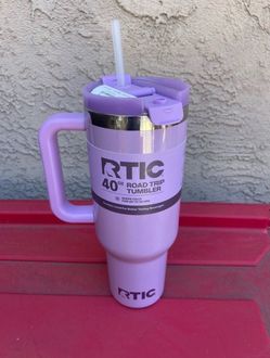 RTIC 40 oz Ceramic Lined Road Trip Tumbler, Leak-Resistant