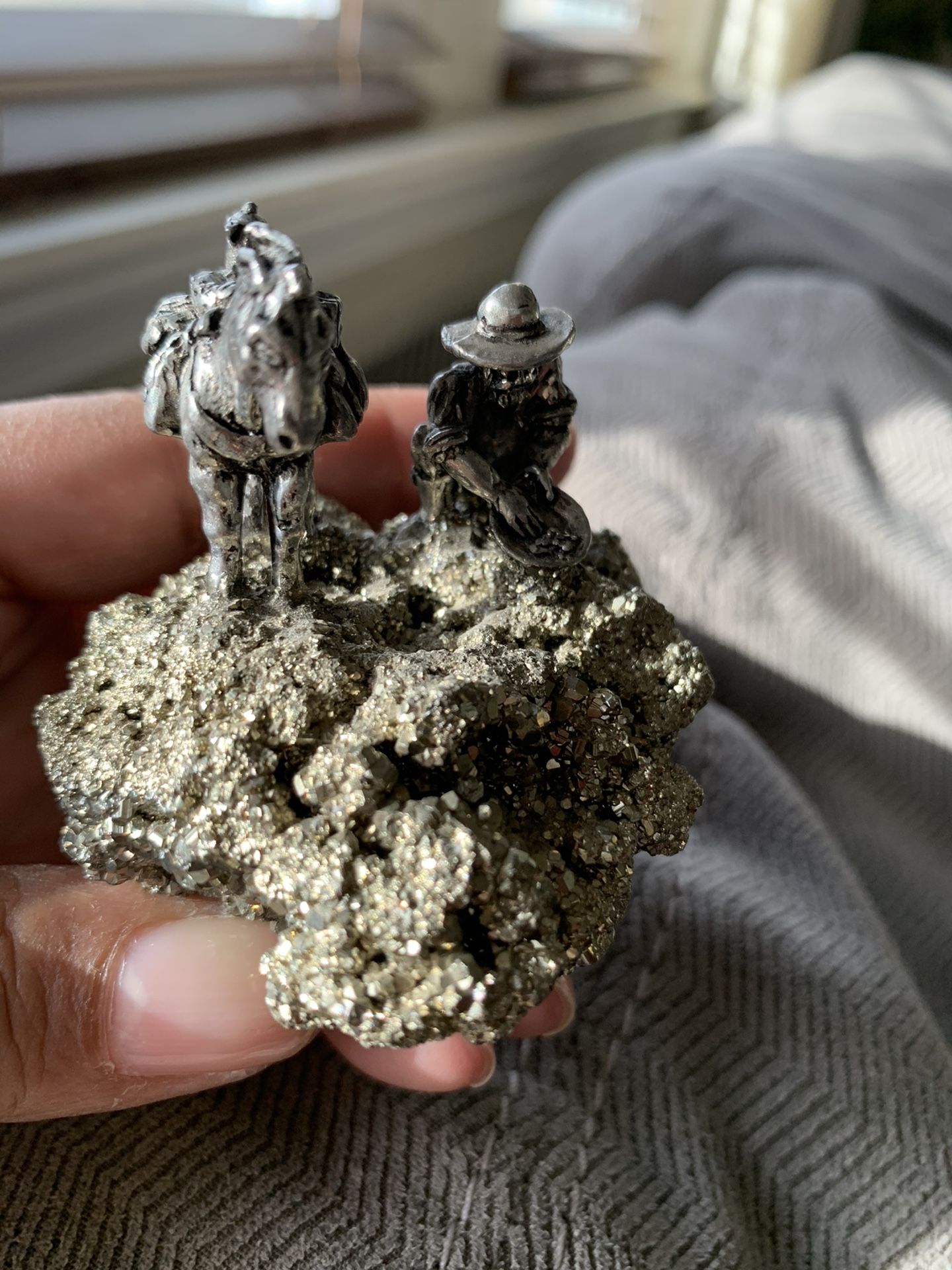 Statue Man And Horse