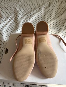Aldo Pink Suede Block Heel Shoes
