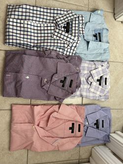 Lot Of 6 Banana Republic Men’s Dress Shirts Size S
