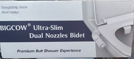 BIGCOW Ultra-Slim Dual Nozzles Bidet Attachment