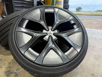 FREE DELIVERY 2026 TESLA MODEL Y PERFORMANCE WHEELS ARACHNID 2.0 RIMS HANKOOK 255/35R21 & 275/35R21