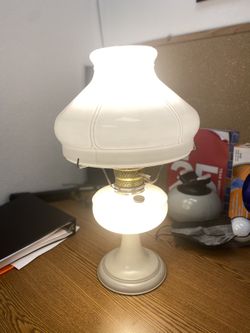 Electrified Aladdin Lamp With Shade.